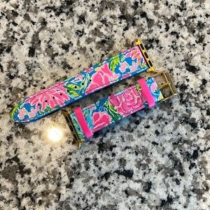 Lilly Pulitzer Apple Watch band.